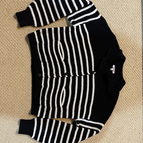 Madewell Ribbed Polo Cardigan Sweater size XL - Picture 4 of 7